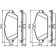 BOSCH Brake pads 0 986 494 951 - Brake Pads