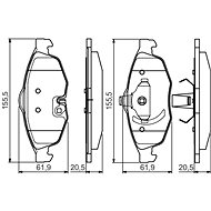 BOSCH Brake pads 0 986 495 161 - Brake Pads