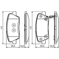 BOSCH Brake pads 0 986 495 165 - Brake Pads