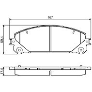 BOSCH Brake pads 0 986 495 169 - Brake Pads