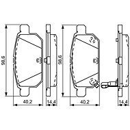 BOSCH Brake pads 0 986 495 301 - Brake Pads