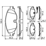 BOSCH Brake pads 0 986 495 347 - Brake Pads