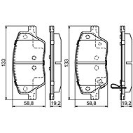 BOSCH Brake pads 0 986 495 392 - Brake Pads