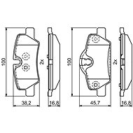 BOSCH Brake pads 0 986 495 400 - Brake Pads