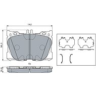 BOSCH Brake pad set 0 986 424 335 - Brake Pads