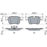 BOSCH Brake pad set 0 986 424 860 - Brake Pads