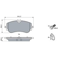 BOSCH Brake pad set 0 986 424 875 - Brake Pads