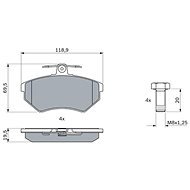 BOSCH Brake pad set 0 986 494 726 - Brake Pads