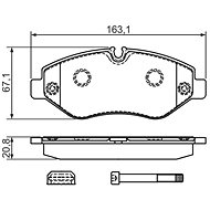 BOSCH Brake pad set 0 986 494 728 - Brake Pads