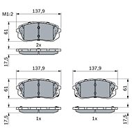 BOSCH Brake pad set 0 986 494 905 - Brake Pads