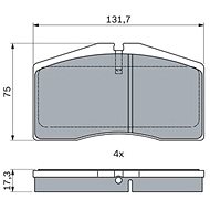 BOSCH Brake pad set 0 986 494 950 - Brake Pads