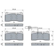 BOSCH Brake pad set 0 986 494 956 - Brake Pads