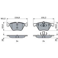 BOSCH Brake pad set 0 986 494 958 - Brake Pads