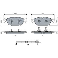 BOSCH Brake pad set 0 986 494 987 - Brake Pads