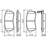 BOSCH Brake pad set 0 986 495 354 - Brake Pads