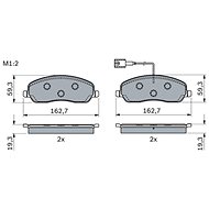 BOSCH Brake pad set 0 986 424 084 - Brake Pads