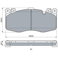 BOSCH Brake pad set 0 986 424 387 - Brake Pads