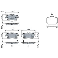 BOSCH Brake pad set 0 986 424 430 - Brake Pads