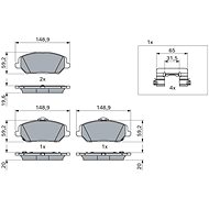 BOSCH Brake pad set 0 986 424 862 - Brake Pads