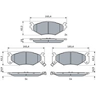 BOSCH Brake pad set 0 986 424 892 - Brake Pads