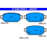 ATE Brake pads 13.0460-2645.2 - Brake Pads