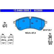 ATE Brake pad set 13.0460-3886.2 - Brake Pads