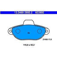 ATE 603950 Brake pad set 13.0460-3950.2 - Brake Pads