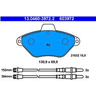 ATE 603972 Brake pad set 13.0460-3972.2 - Brake Pads