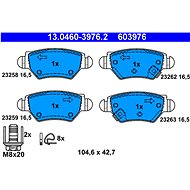 ATE 603976 Brake pad set 13.0460-3976.2 - Brake Pads