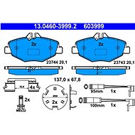 ATE 603999 Brake pad set 13.0460-3999.2 - Brake Pads