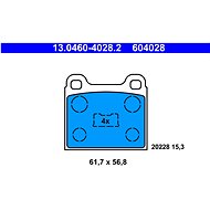 ATE 604028 Brake pad set 13.0460-4028.2 - Brake Pads