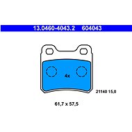 ATE 604043 Brake pad set 13.0460-4043.2 - Brake Pads