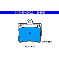 ATE 604060 Brake pad set 13.0460-4060.2 - Brake Pads