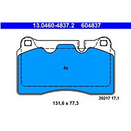 ATE 604837 Brake pad set 13.0460-4837.2 - Brake Pads