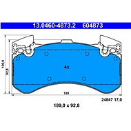 ATE 604873 Brake pad set 13.0460-4873.2 - Brake Pads
