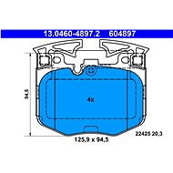 ATE 604897 Brake pad set 13.0460-4897.2 - Brake Pads