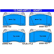 ATE 604973 Brake pad set 13.0460-4973.2 - Brake Pads