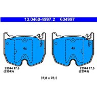 ATE 604997 Brake pad set 13.0460-4997.2 - Brake Pads