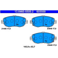 ATE 605500 Brake pad set 13.0460-5500.2 - Brake Pads