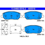 ATE Brake pads 13.0460-5510.2 - Brake Pads