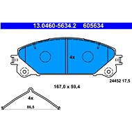ATE 605634 Brake pad set 13.0460-5634.2 - Brake Pads