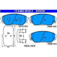 ATE 605638 Brake pad set 13.0460-5638.2 - Brake Pads