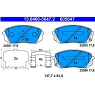 ATE 605647 Brake pad set 13.0460-5647.2 - Brake Pads