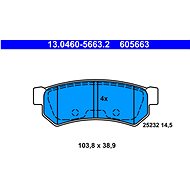 ATE 605663 Brake pad set 13.0460-5663.2 - Brake Pads