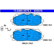 ATE 605678 Brake pad set 13.0460-5678.2 - Brake Pads