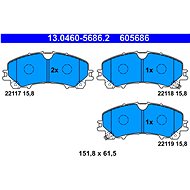 ATE 605686 Brake pad set 13.0460-5686.2 - Brake Pads