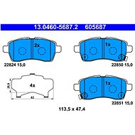ATE 605687 Brake pad set 13.0460-5687.2 - Brake Pads