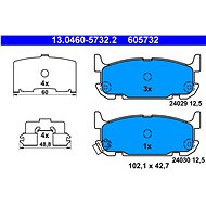 ATE 605732 Brake pad set 13.0460-5732.2 - Brake Pads