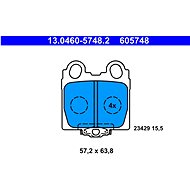 ATE 605748 Brake pad set 13.0460-5748.2 - Brake Pads