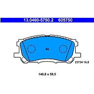 ATE 605750 Brake pad set 13.0460-5750.2 - Brake Pads
